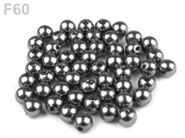 Plastové voskové korálky / perly Glance Ø6 mm