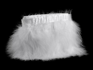 Prýmek - marabu peří 12-15 cm