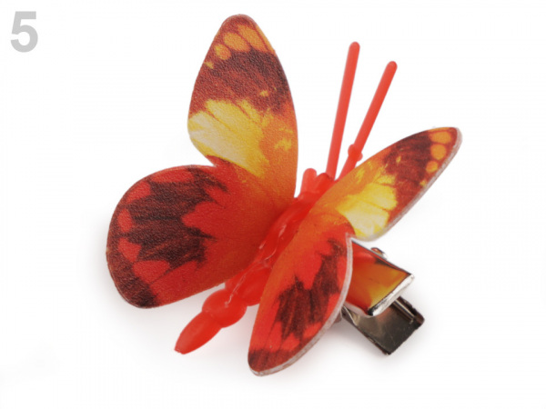 Dekorace motýl 3D s klipem
