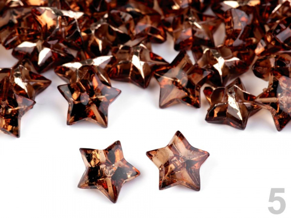 Knoflík hvězdička velikost 20"