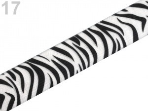 Pruženka šíře 27 mm zvířecí, káro