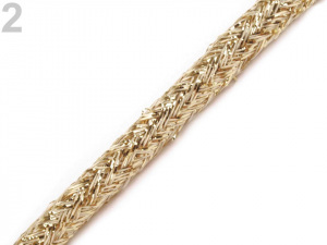 Oděvní / dekorační šňůra  Ø4 mm s lurexem