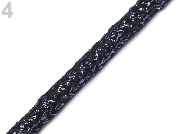 Oděvní / dekorační šňůra  Ø4 mm s lurexem