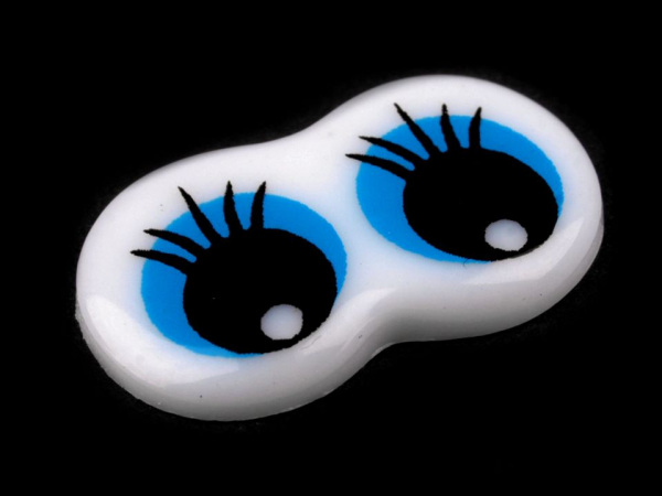 Plastové oči 13x21 mm