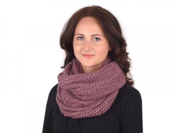 Pletený nákrčník s lurexem