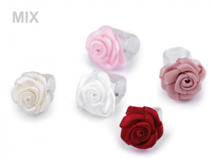 Skřipec do vlasů malý 10x13-15 mm s růžičkou