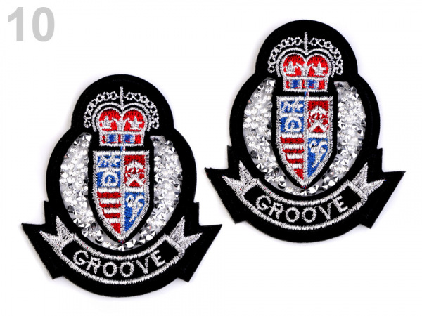 Nažehlovačka erb s kamínky