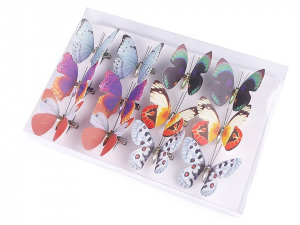 Dekorace motýl 3D s klipem