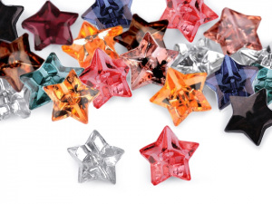 Knoflík hvězdička velikost 20"