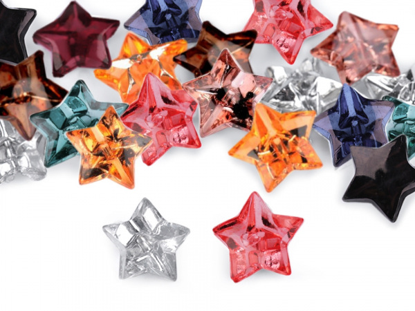 Knoflík hvězdička velikost 20"