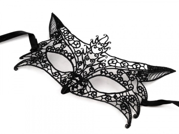 Karnevalová maska - škraboška krajková