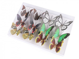 Dekorace motýl 3D s klipem