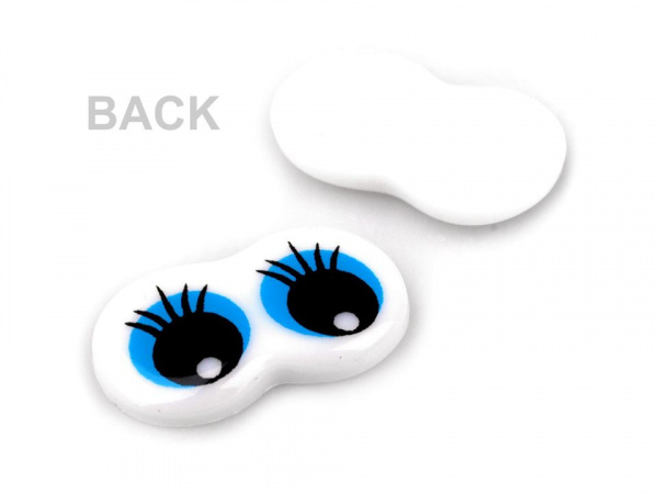 Plastové oči 13x21 mm