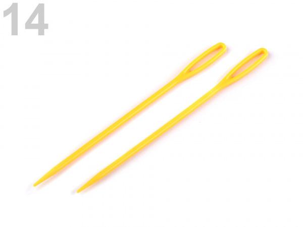 Plastové jehly délka 75 mm tupé