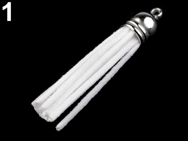 Přívěsek střapec délka 55 mm hnědá