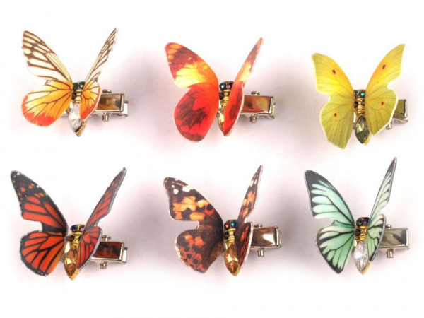 Dekorace motýl 3D s klipem