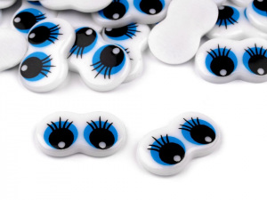 Plastové oči 13x21 mm