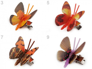 Dekorace motýl 3D s klipem