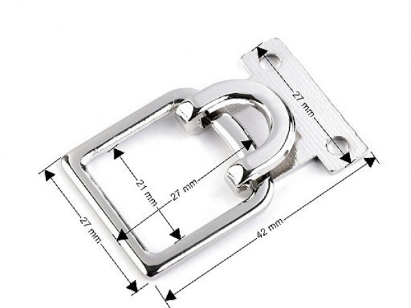 Kovové zapínání 27x42 mm