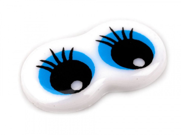 Plastové oči 13x21 mm