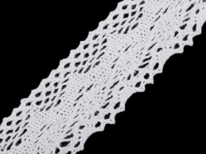 Bavlněná krajka šíře 40 mm paličkovaná