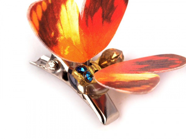 Dekorace motýl 3D s klipem