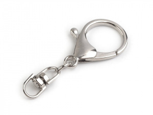 Kovová karabinka s obrtlíkem 24x55 mm