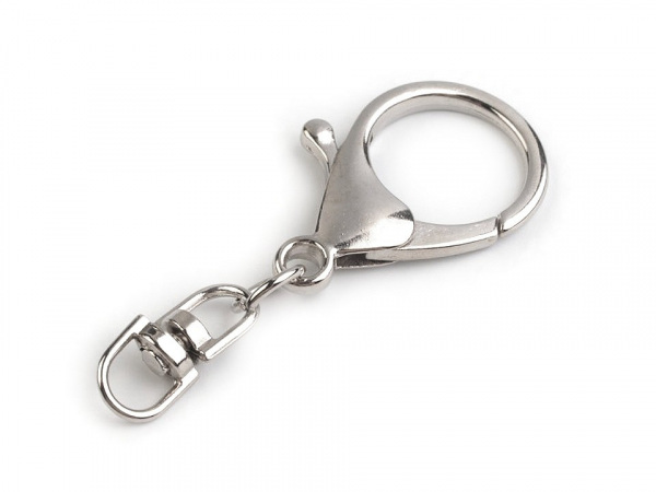 Kovová karabinka s obrtlíkem 24x55 mm