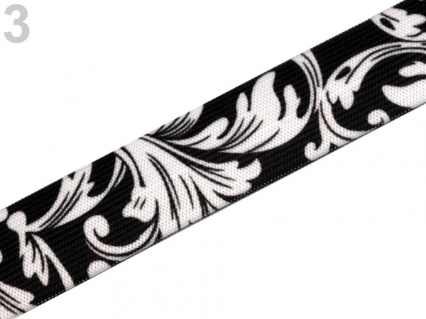 Pruženka šíře 27 mm zvířecí, káro