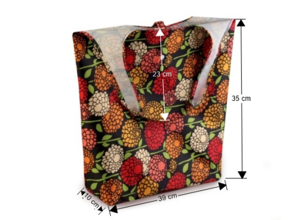 Nákupní taška pevná s kapsou 35x39 cm