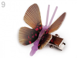 Dekorace motýl 3D s klipem