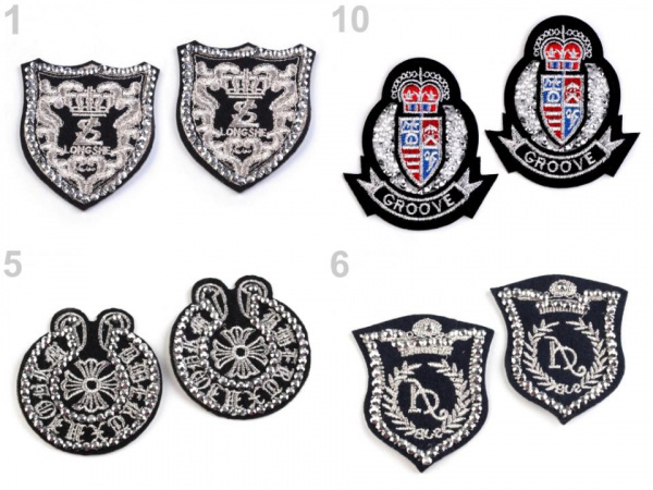 Nažehlovačka erb s kamínky