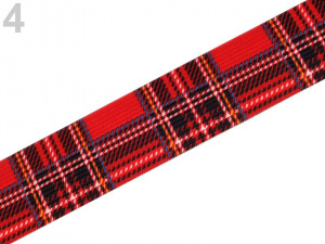 Pruženka šíře 27 mm zvířecí, káro