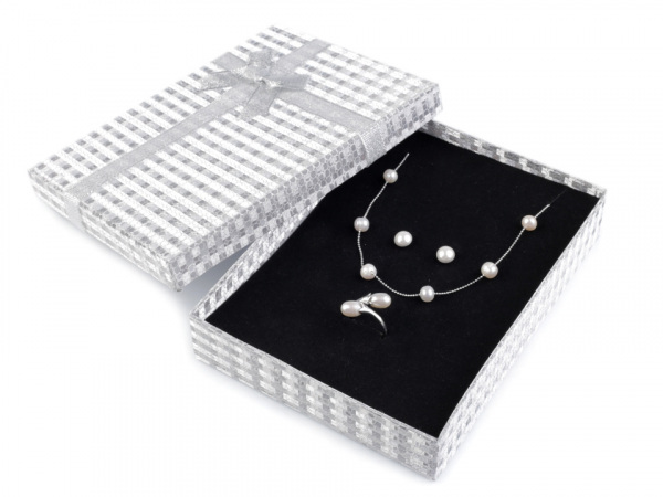 Krabička exklusivní s mašlí 12x16 cm