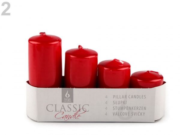 Svíčky válec sestupné