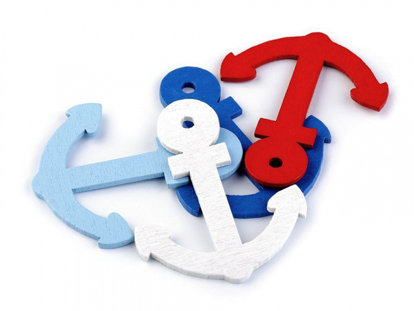 Dřevěný přívěsek kormidlo k zavěšení / k nalepení