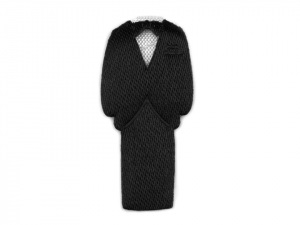 Textilní dekorace ženich a nevěsta 30 mm