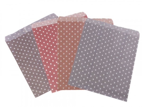 Papírový sáček 15x19 cm s puntíky