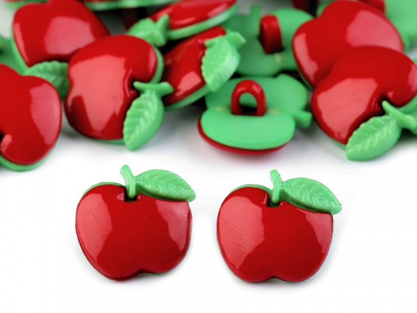 Knoflík dětský velikost 28" jablko