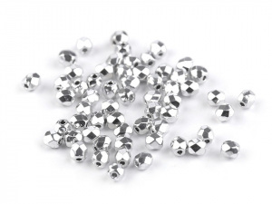 Skleněné korálky broušené ohňovky 3 mm