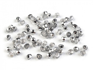 Skleněné korálky broušené ohňovky 3 mm