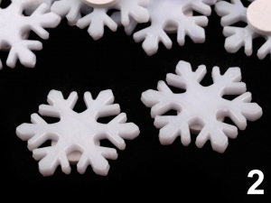 Samolepicí dekorace vločky Ø23 mm