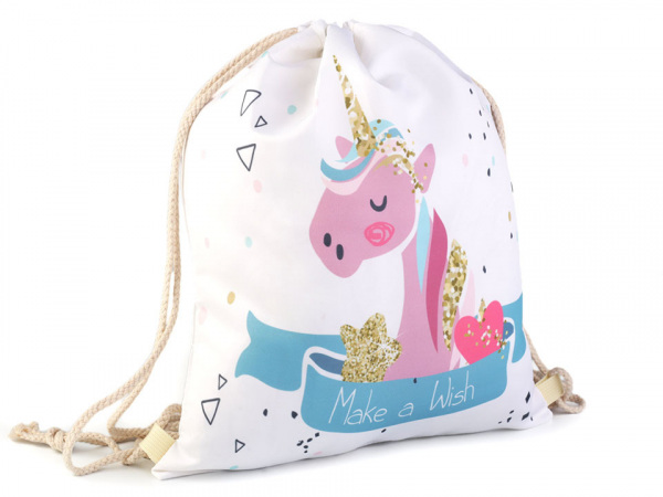 Vak na záda jednorožec 33x40 cm