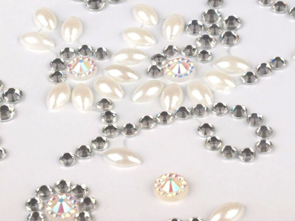 Samolepicí dekorace květy / vločky