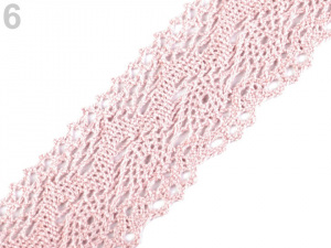 Bavlněná krajka šíře 40 mm paličkovaná