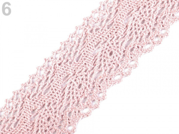 Bavlněná krajka šíře 40 mm paličkovaná