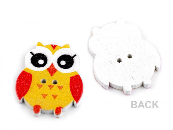 Knoflík dětský velikost 40" sova