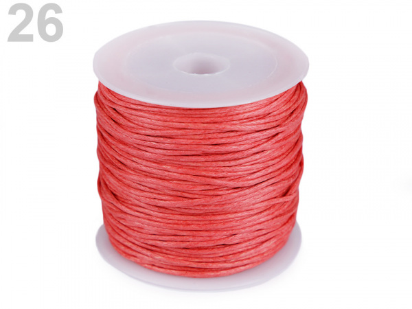 Šňůra bavlněná Ø0,8 mm voskovaná
