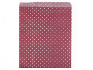 Papírový sáček 20x26 cm s puntíky