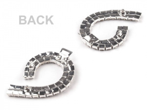 Štrasové zapínání 25x75 mm